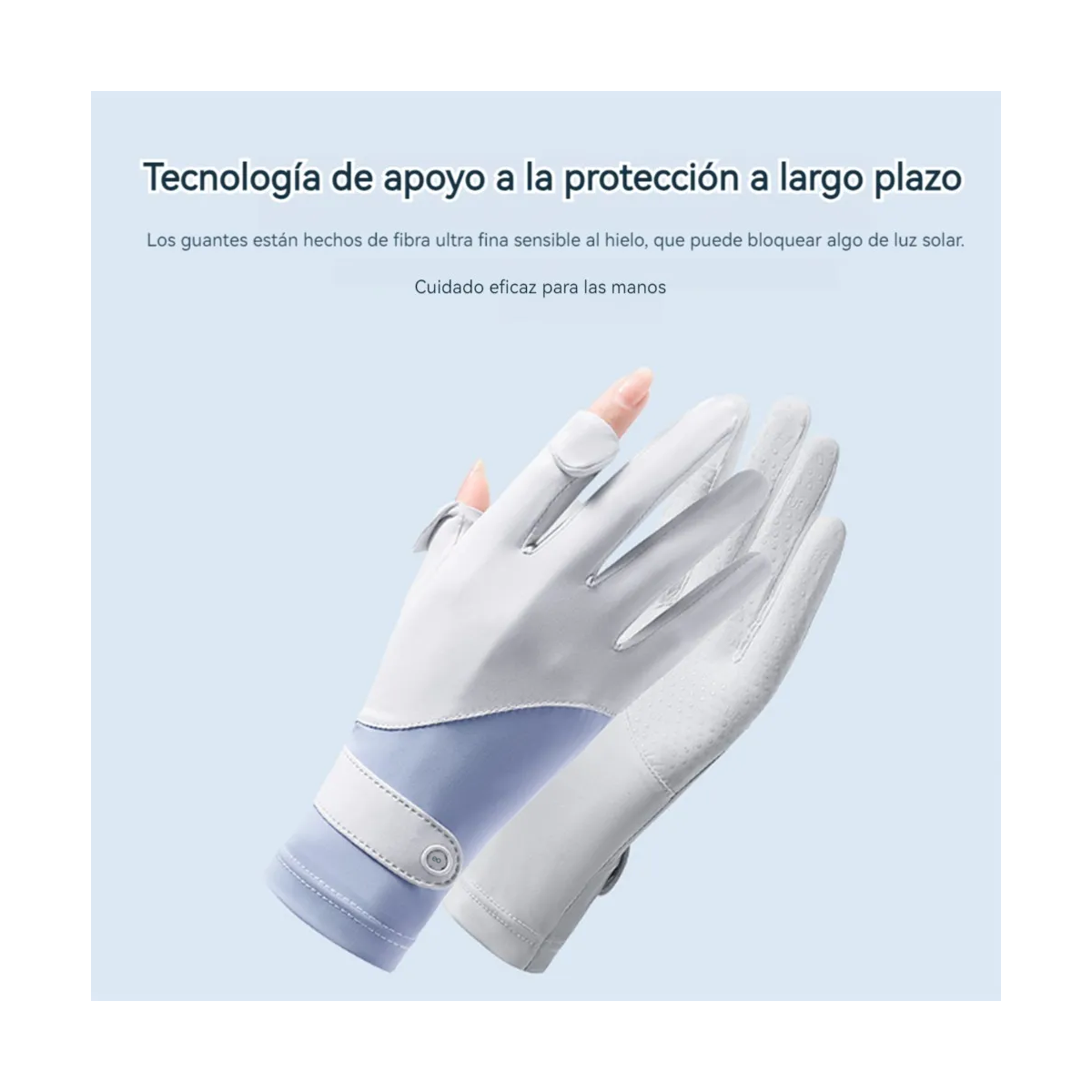 Foto 4 pulgar | Guantes De Pantalla Antideslizante G Eo Safe Imports Esi-19702 Azul
