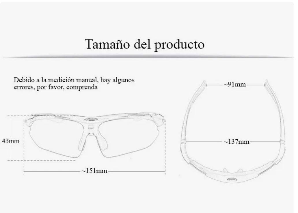 Foto 4 pulgar | Lentes De Ciclismo Gafas De Sol Deportivas Polarizadas