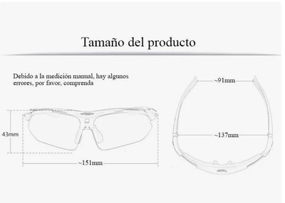 Foto 3 | Lentes De Ciclismo Gafas De Sol Deportivas Polarizadas