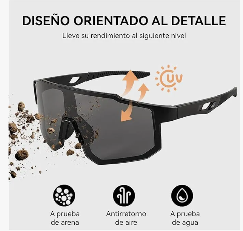 Foto 4 pulgar | Gafas Xtellar De Sol Deportivas Unisex Para Pescar  Correr Y Viajar