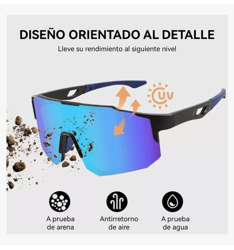 Foto 4 pulgar | Gafas Xtellar De Sol Deportivas Unisex Para Pescar  Correr Y Viajar