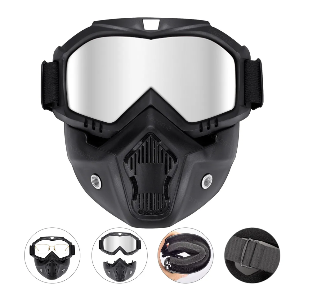 Foto 1 | Mascara Tactica Goggle Removible Respirable Para Motocicleta