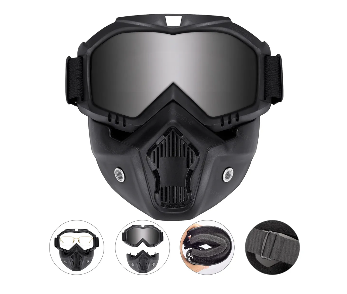 Foto 1 | Mascara Tactica Goggle Removible Respirable Para Motocicleta