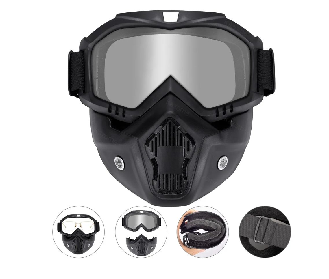 Foto 1 | Mascara Tactica Goggle Removible Respirable Para Motocicleta