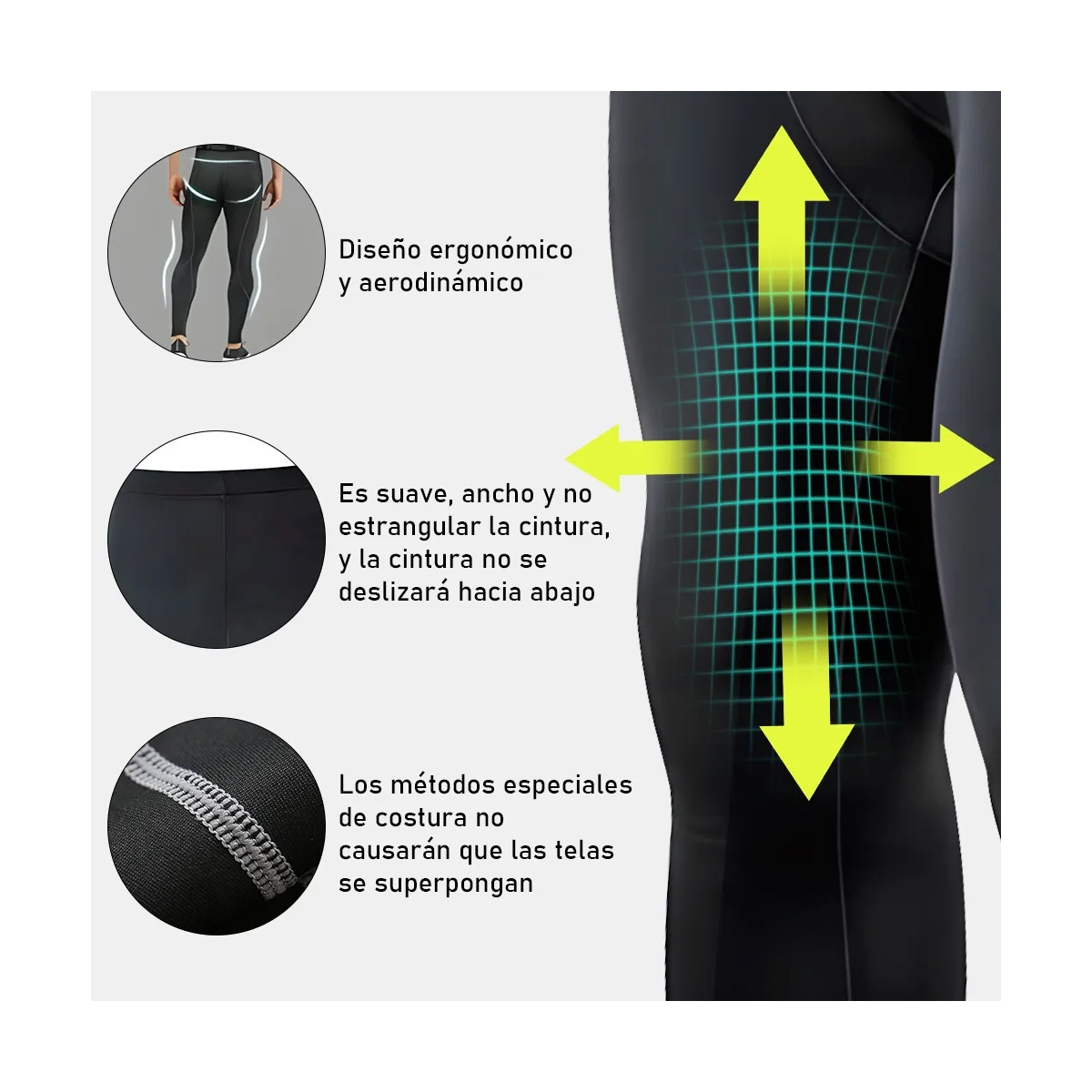 Foto 4 pulgar | Pantalones Ciclismo 4d Acolchado Talla M/g Eo Safe Imports Esi-20851 Negro