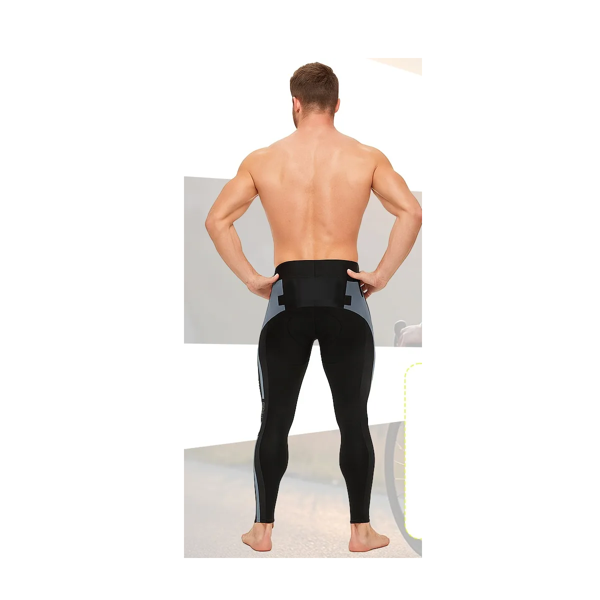 Foto 5 pulgar | Pantalones Ciclismo 4d Acolchado Talla M/g Eo Safe Imports Esi-20851 Negro