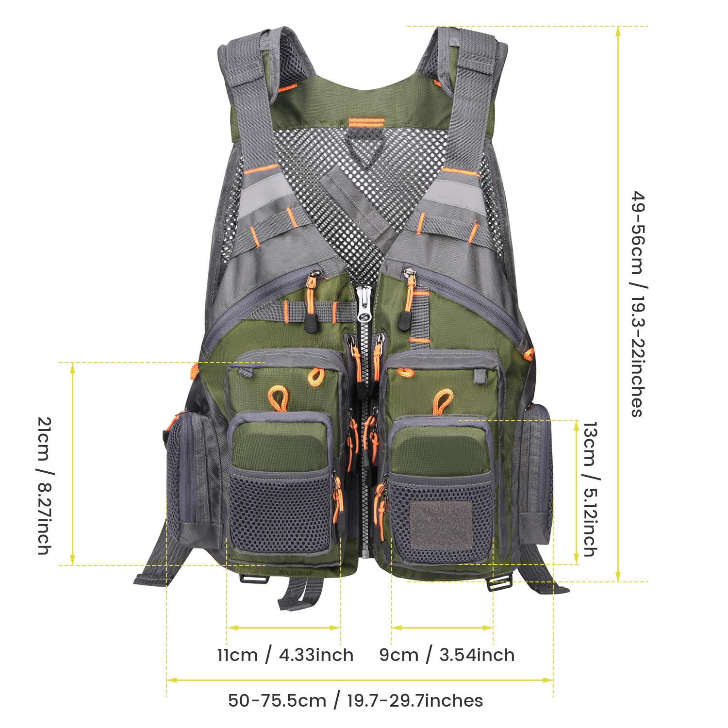 Foto 3 pulgar | Chaleco De Pesca Gonex Fly Para Hombre Y Mujer Con Múltiples Bolsillos - Venta Internacional.