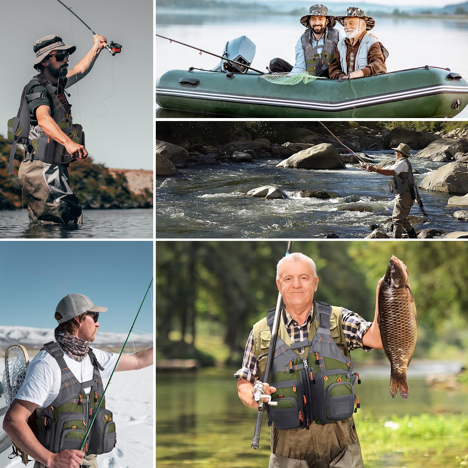 Foto 7 pulgar | Chaleco De Pesca Gonex Fly Para Hombre Y Mujer Con Múltiples Bolsillos - Venta Internacional.
