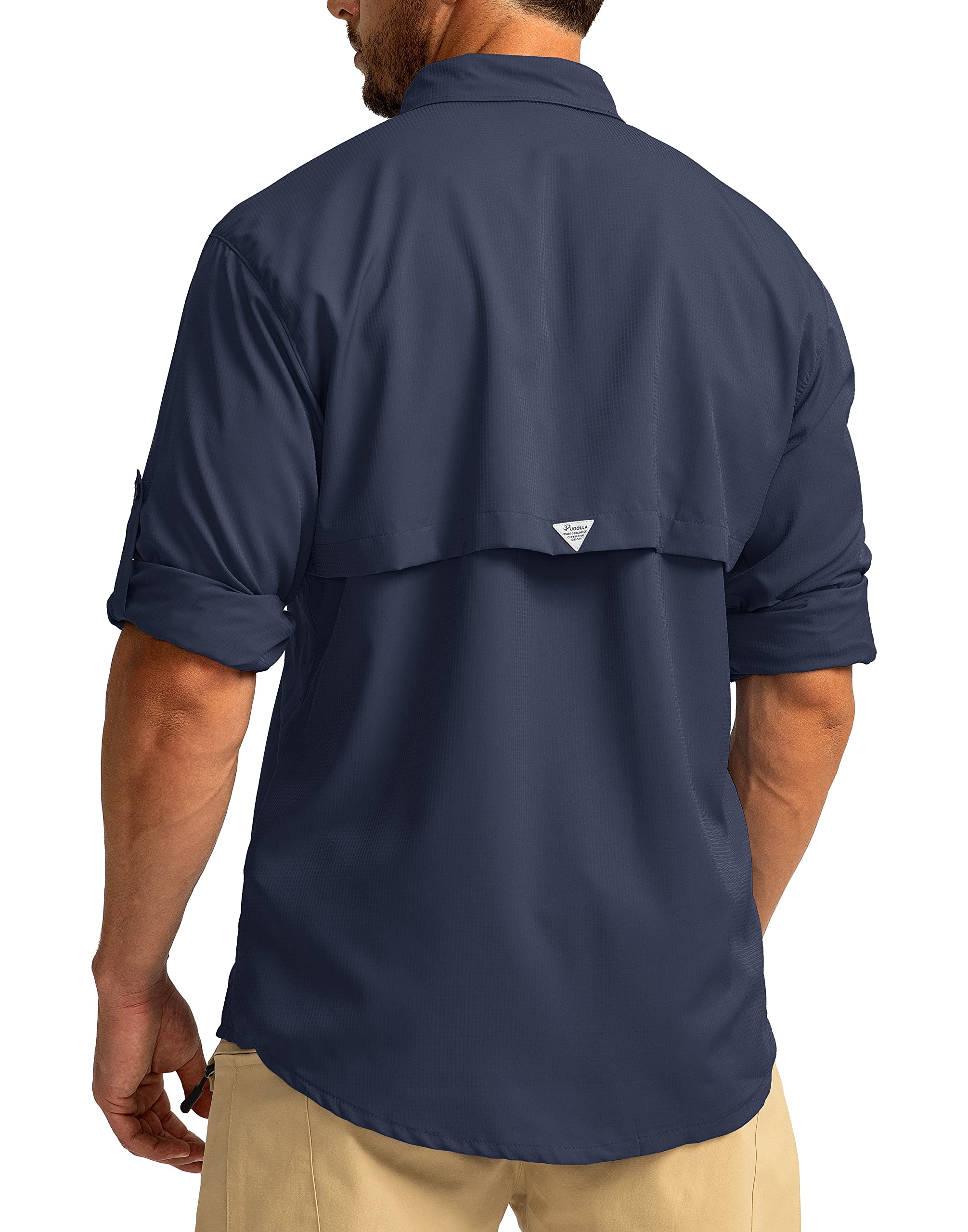 Foto 4 pulgar | Camisa De Pesca Pudolla Sun Protection Upf50+ Para Hombre, Azul Marino, Xxl - Venta Internacional.