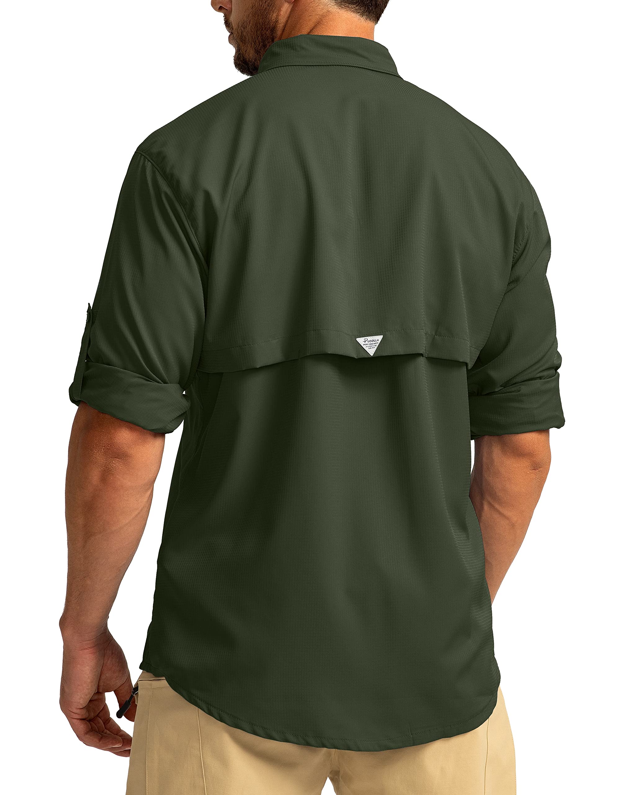 Foto 4 pulgar | Camisa De Pesca Pudolla Sun Protection Upf50+ Para Hombre Olive L - Venta Internacional.