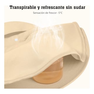 Foto 4 | Sombrero Con Visera, Protección Uv Unitalla Eo Safe Imports Esi-19700 Beige