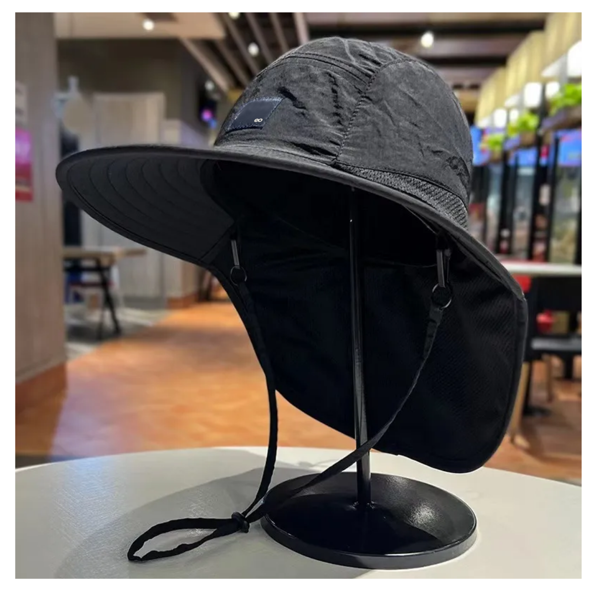 Foto 4 pulgar | Sombrero De Pesca Unitalla Eo Safe Imports Esi-19698 Negro
