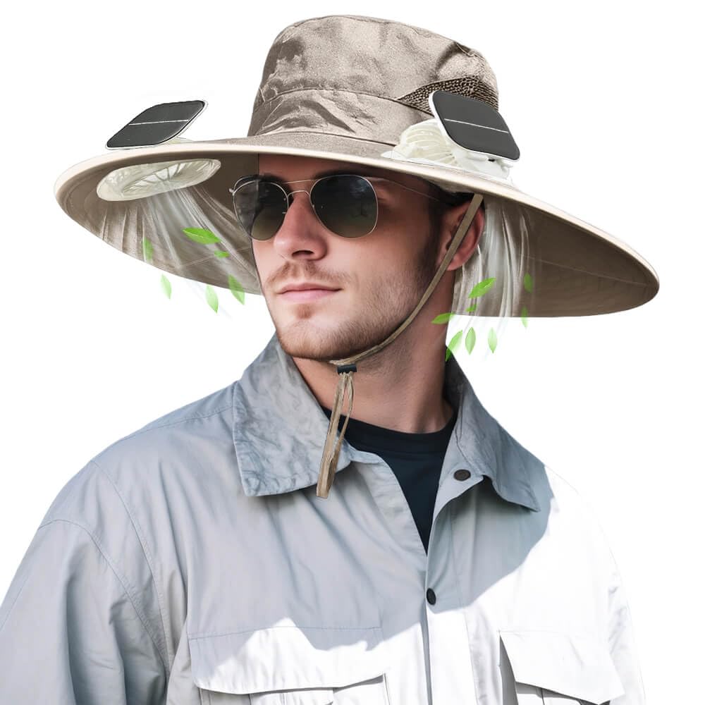Foto 2 pulgar | Gorro De Ventilador Con Energía Solar Inkarts  Ala Ancha  Upf 50+ - Venta Internacional.