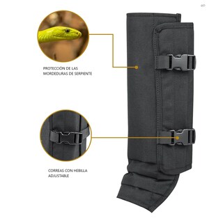 Foto 3 | Polainas Anti-serpiente Al Aire Libre Camping Y Pesca, 1 Par G/eg Eo Safe Imports Esi-18752 Negro