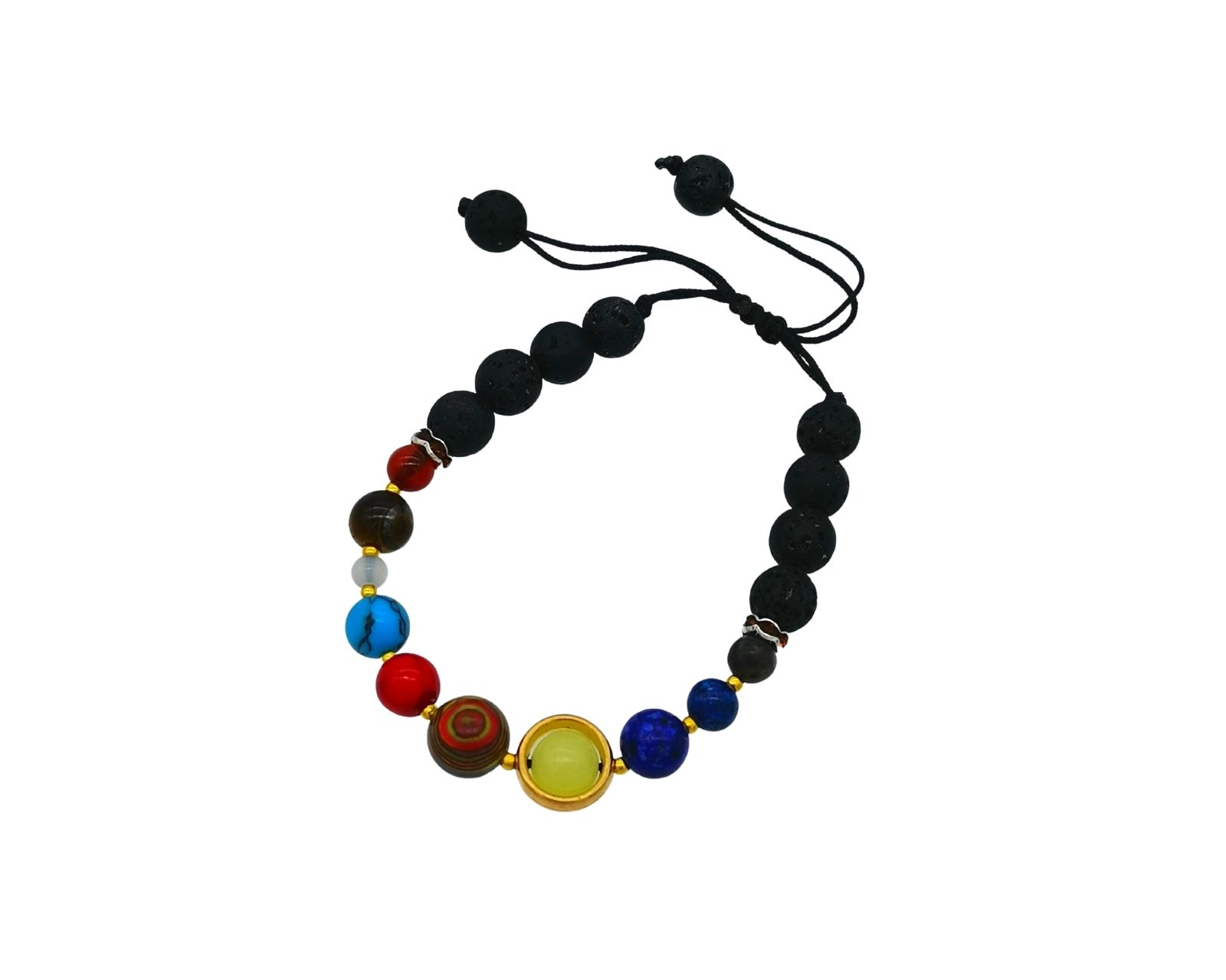 Pulsera Sistema Solar Mask Artesanal Multicolor