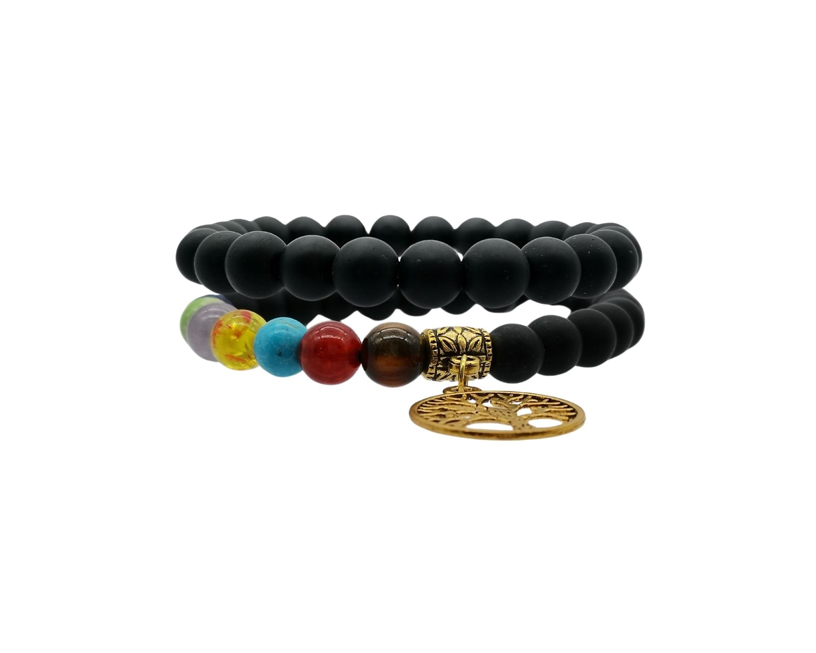 Pulsera Mask Artesanal 7 Chakras Árbol $349