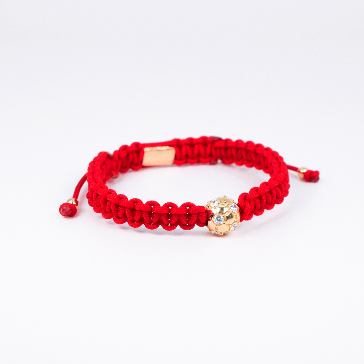 Foto 2 | Pulsera Balón De Fútbol De Hilo Rojo