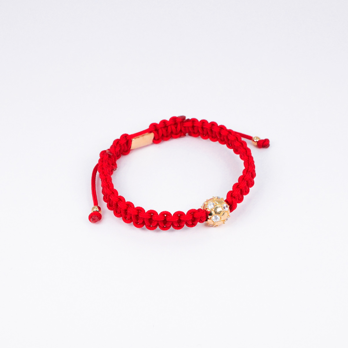 Foto 4 | Pulsera Balón De Fútbol De Hilo Rojo