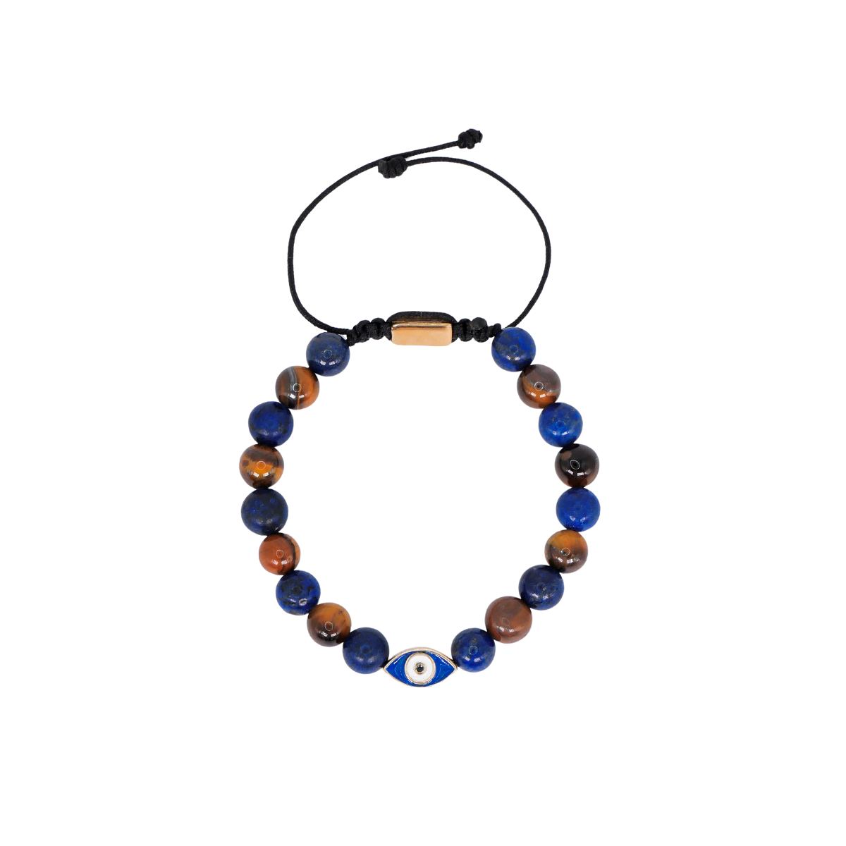 Foto 1 | Pulsera Ojo Turco Plata .925 Lapislázuli Y Ojo De Tigre