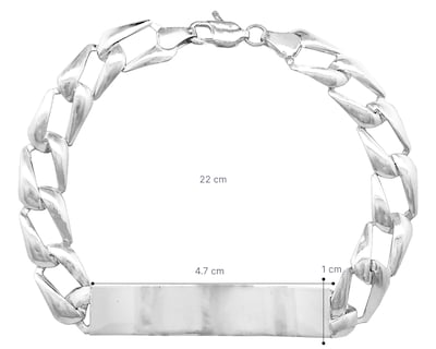 Foto 6 | Esclava Troquelada Caballero 21cm Horoz Plata .925 Cp624