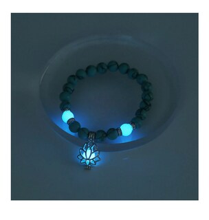 Foto 4 | 1 Par Pulsera Luminosa De Flor De Loto Para Parejas Brilla Wünd