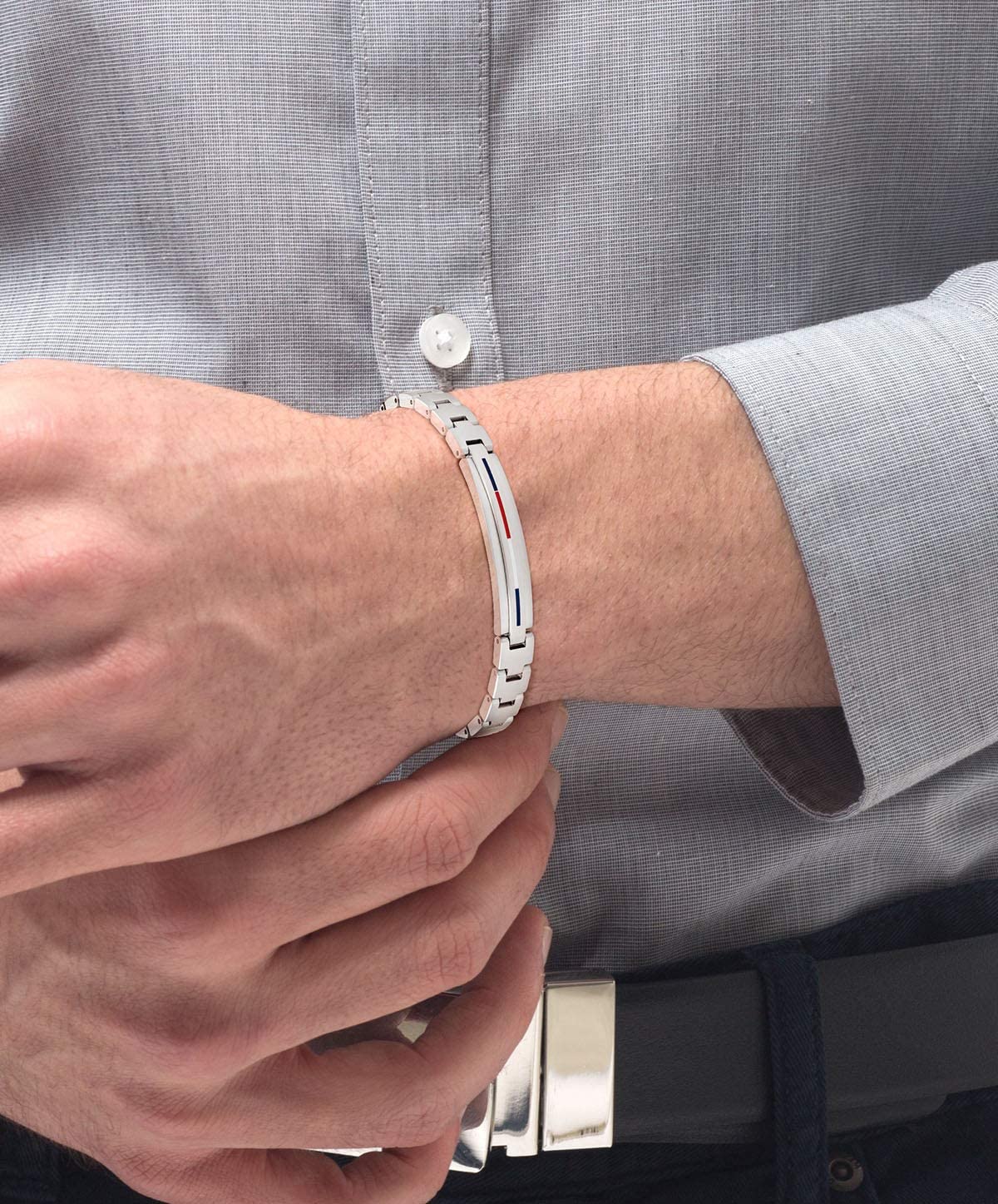 Foto 3 pulgar | Pulsera Tommy Hilfiger para Hombre en Acero Inoxidable - Venta Internacional