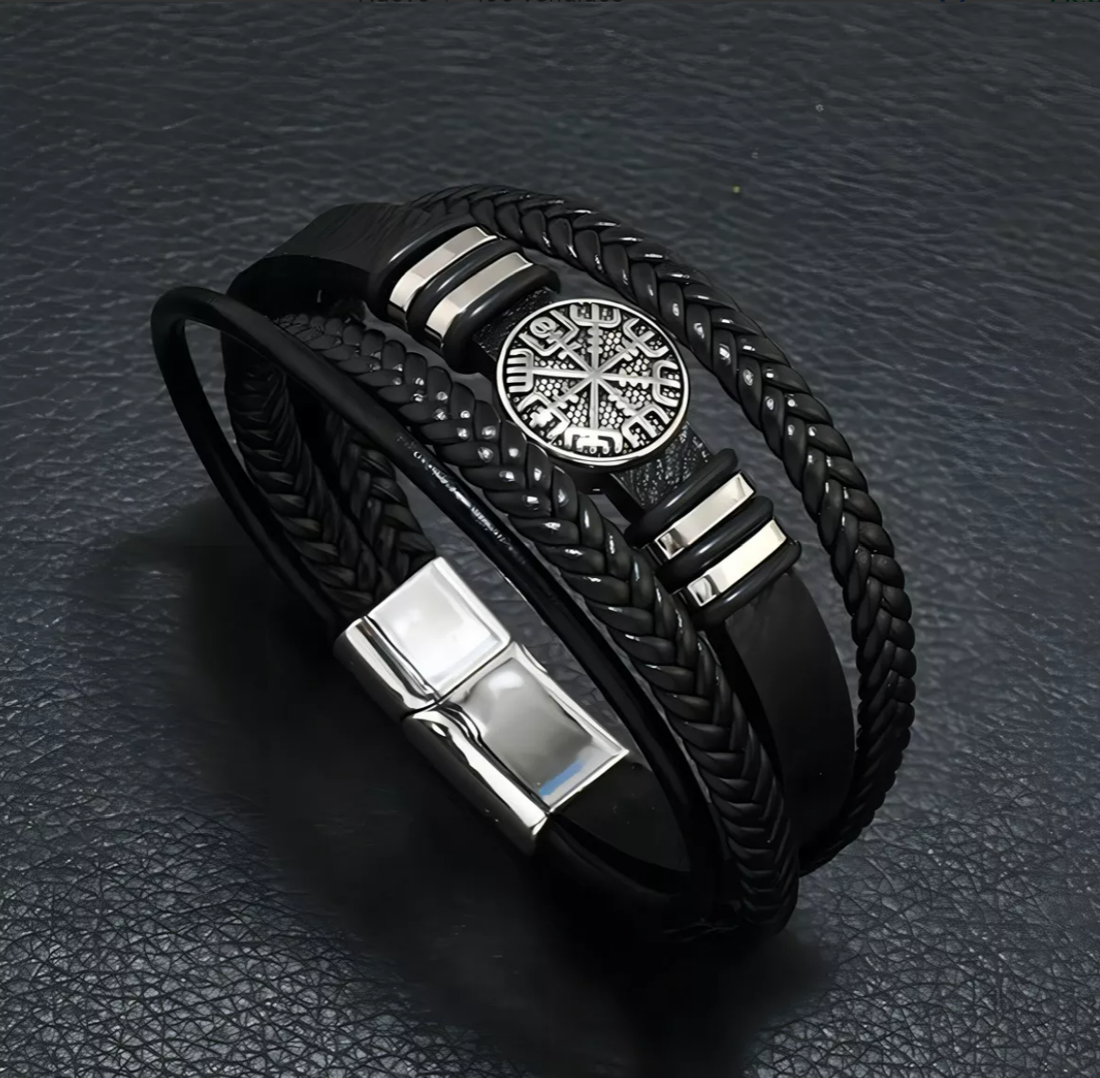 Foto 4 pulgar | Ulsera Cuero Vikinga Xtellar Color Negro