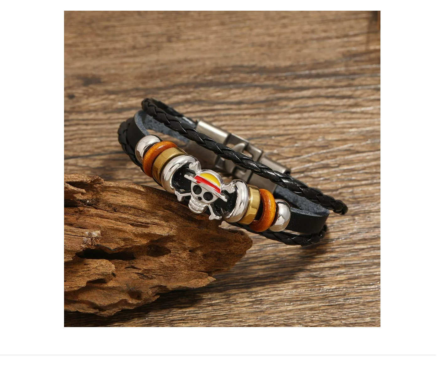 Foto 3 pulgar | Pulsera Monkey D. Luffy Cosplay Logotipo Anime One Piece Xtellar