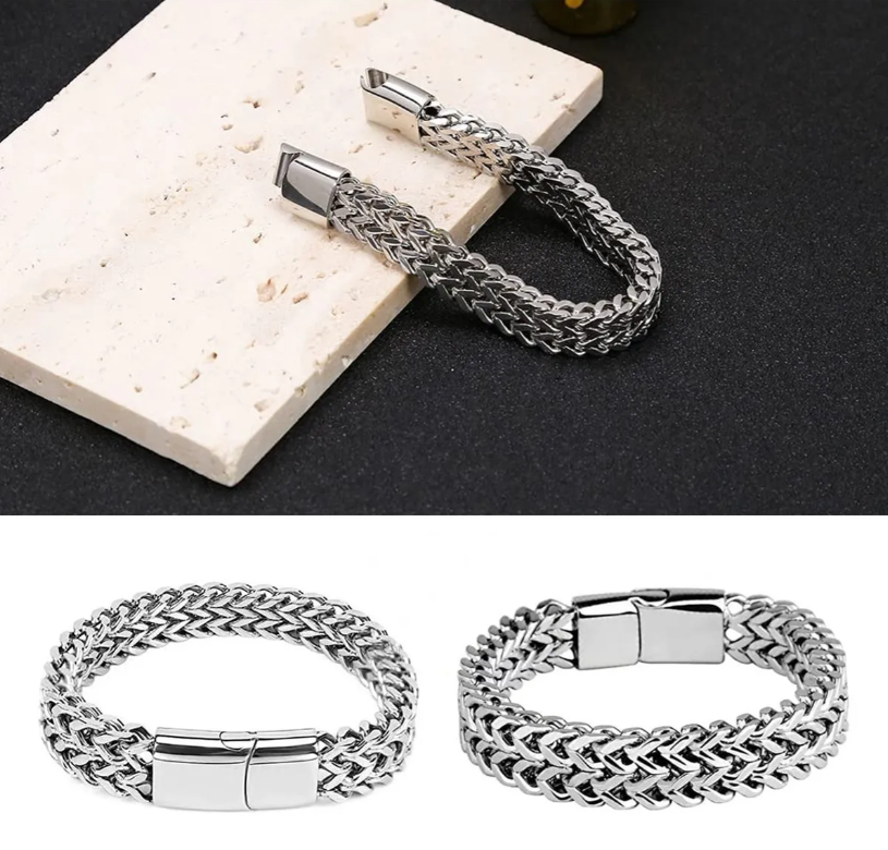 Foto 5 pulgar | Pulsera Cubana Xtellar De Acero Inoxidable Para Caballero Color Plata