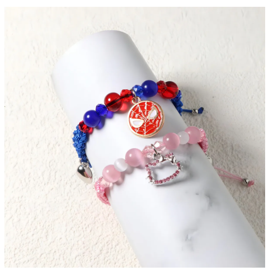 Foto 2 | Xtellar Spider Y Kitty Matching Friendship Bracelets For Best Friend Color Azul Grisáceo Juego De Pulseras Puls