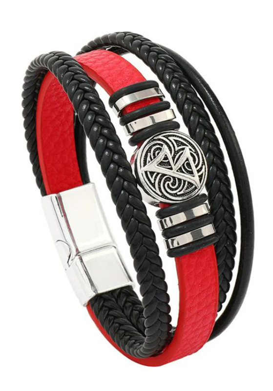 Foto 2 pulgar | Pulsera de Cuero Xtellar  21 cm