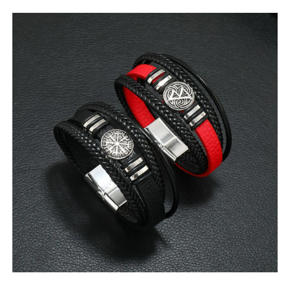 Foto 4 pulgar | Pulsera de Cuero Xtellar  21 cm