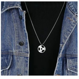 Foto 5 | Collar Xtellar con Dije Disco Pesas y Pulsera Mancuerna Acero Inoxidable Gym Fit Negro