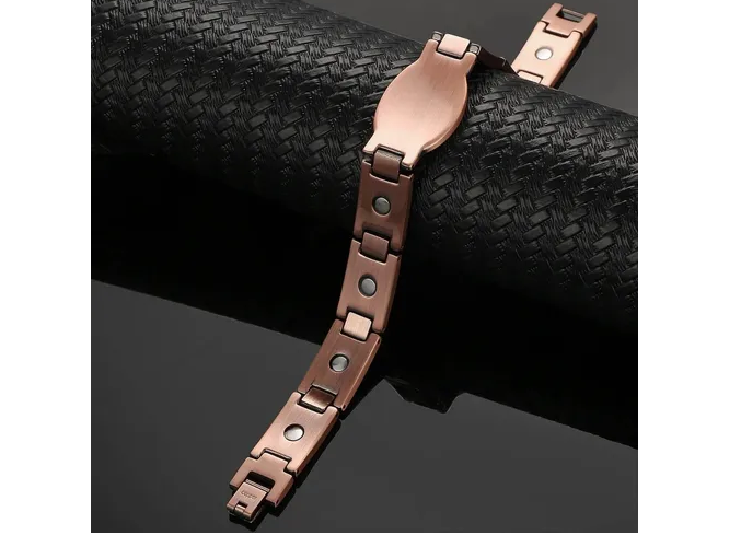 Foto 5 pulgar | Pulsera Xtellar De Terapia De Cobre Puro Magnético De Neodimio