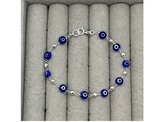 Foto 5 pulgar | Pulsera Xtellar Ojo Turco Plata 925