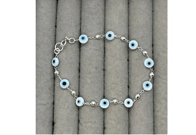 Foto 3 | Pulsera Xtellar Ojo Turco Plata 925