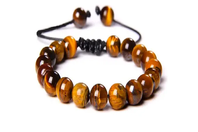 Foto 2 pulgar | Pulsera Xtellar Ojo De Tigre Cuarzo Ajustable Piedra Yoga Mal De Ojo