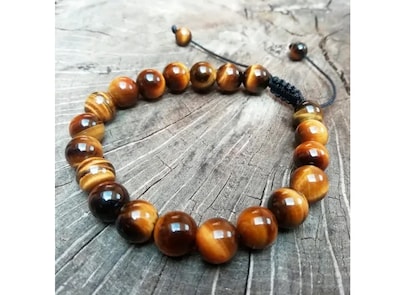 Foto 2 | Pulsera Xtellar Ojo De Tigre Cuarzo Ajustable Piedra Yoga Mal De Ojo