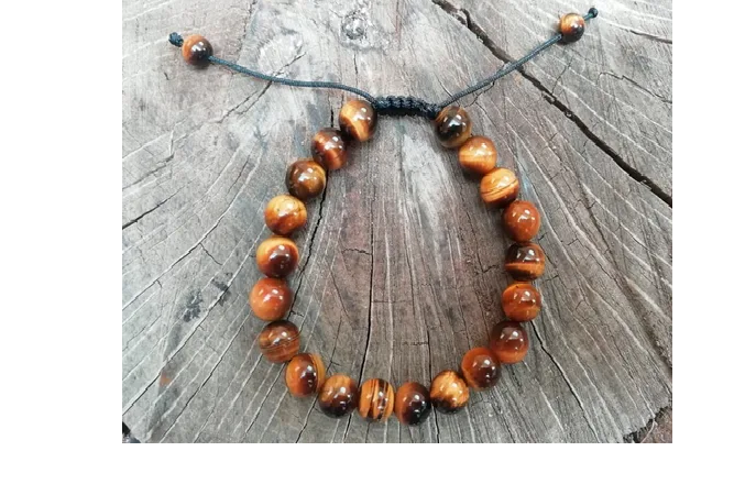 Foto 4 pulgar | Pulsera Xtellar Ojo De Tigre Cuarzo Ajustable Piedra Yoga Mal De Ojo