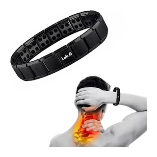 Foto 4 | Pulsera Brazalete Acero Titanio Imanes Para Hombre Lab.g Negro