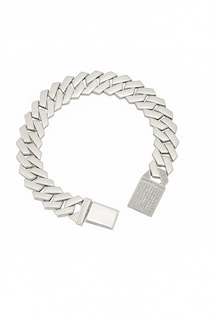 Foto 1 | Pulso Cubana Pulsera Plata .925 Moissanite - Ortiz Espinosa