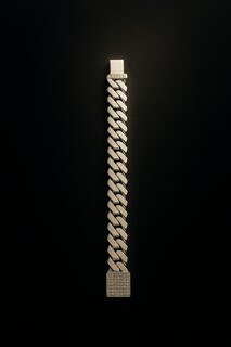 Foto 4 | Pulso Cubana Pulsera Plata .925 Moissanite - Ortiz Espinosa