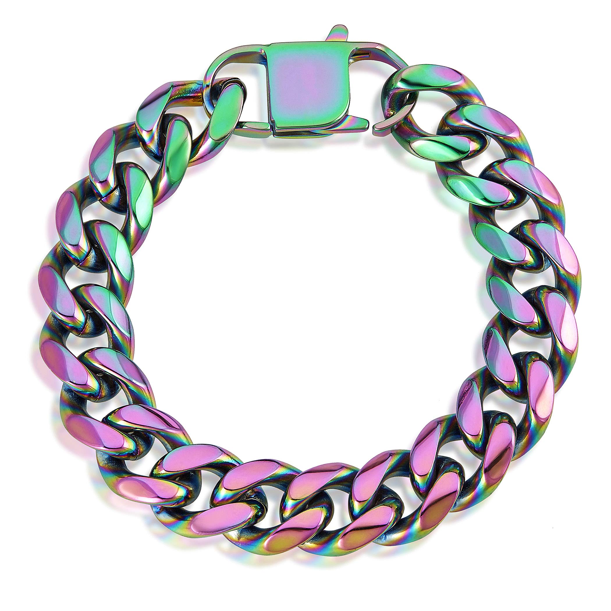 Foto 1 | Pulsera West Coast Jewelry Crucible De Acero Inoxidable Iridiscente - Venta Internacional.