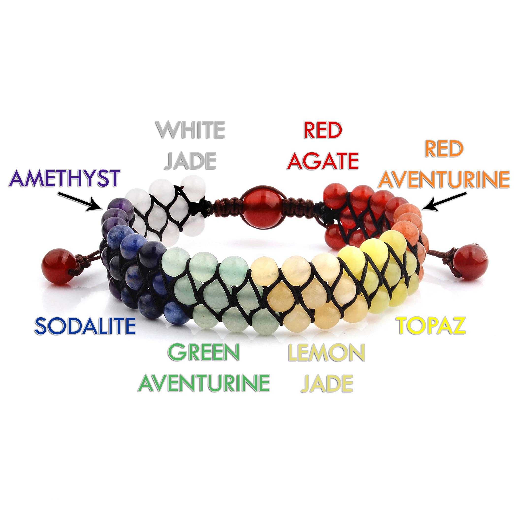 Foto 4 | Pulsera West Coast Jewelry Con Piedras Naturales Multicolores Para Hombre - Venta Internacional.