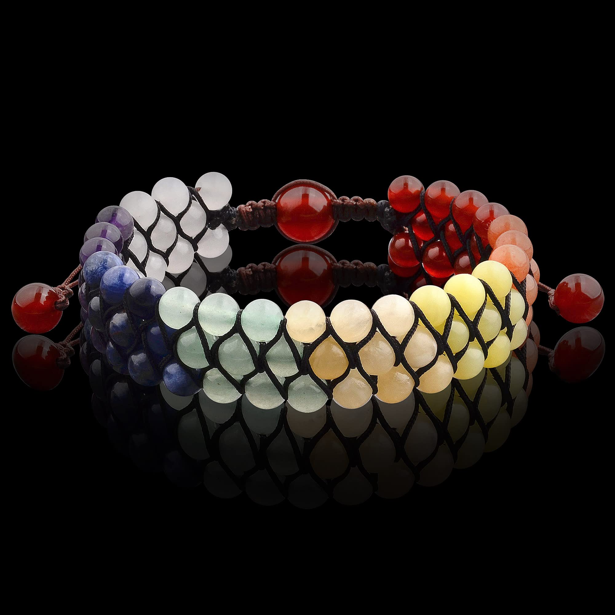 Foto 6 pulgar | Pulsera West Coast Jewelry Con Piedras Naturales Multicolores Para Hombre - Venta Internacional.