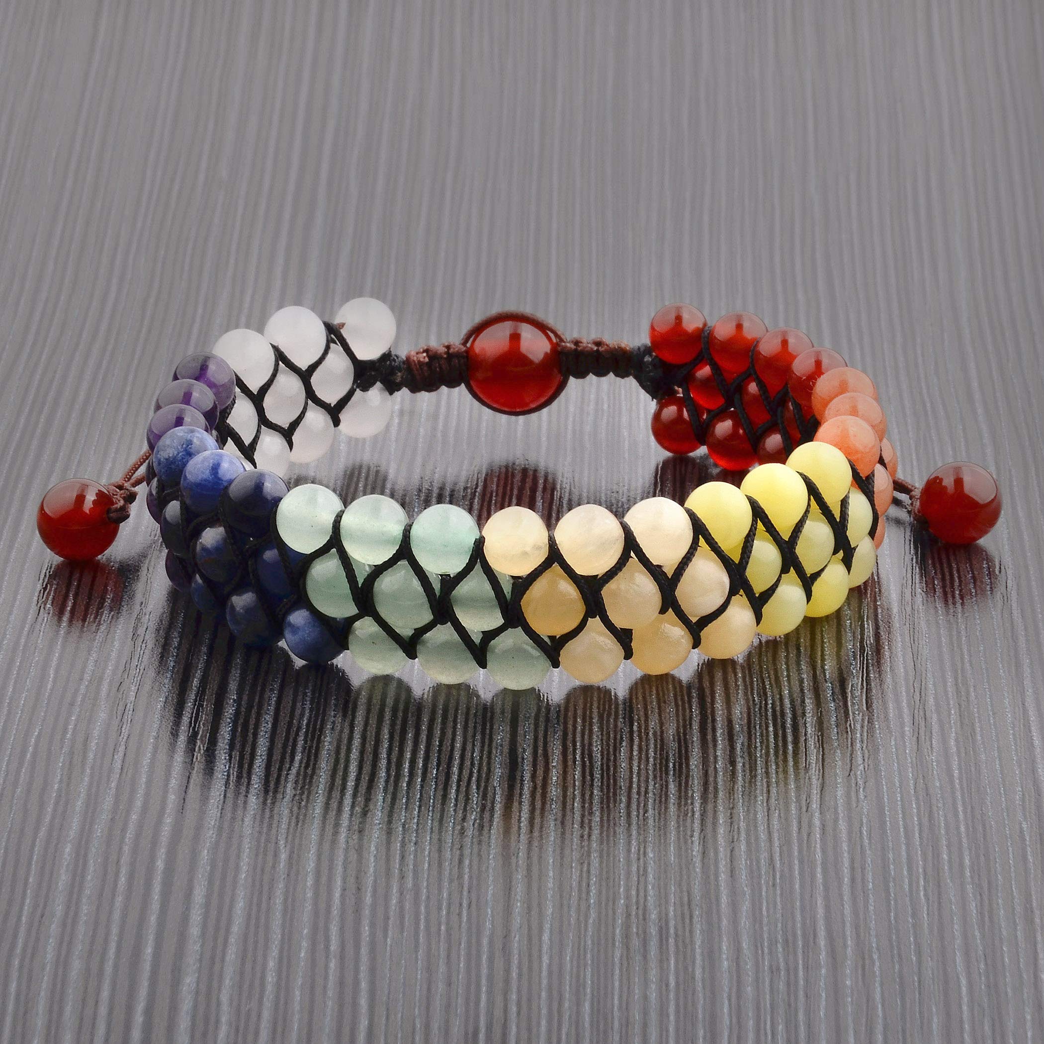 Foto 7 pulgar | Pulsera West Coast Jewelry Con Piedras Naturales Multicolores Para Hombre - Venta Internacional.