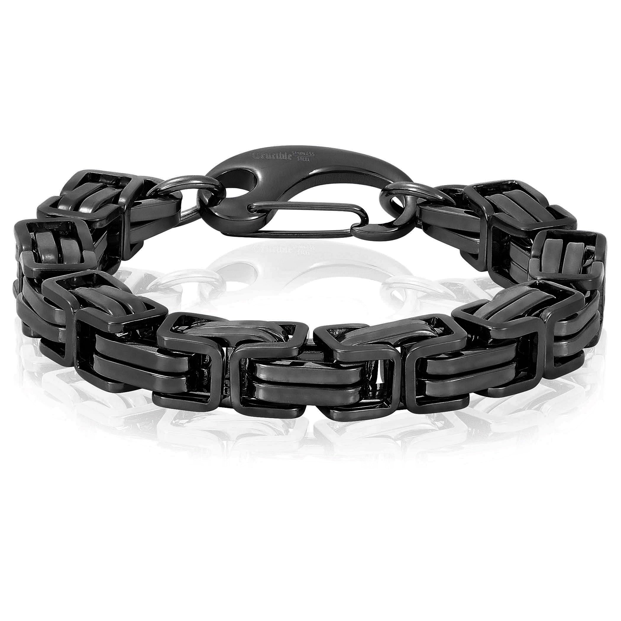 Foto 1 | Pulsera West Coast Jewelry Crucible De Acero Bizantino De 11 Mm - Venta Internacional.