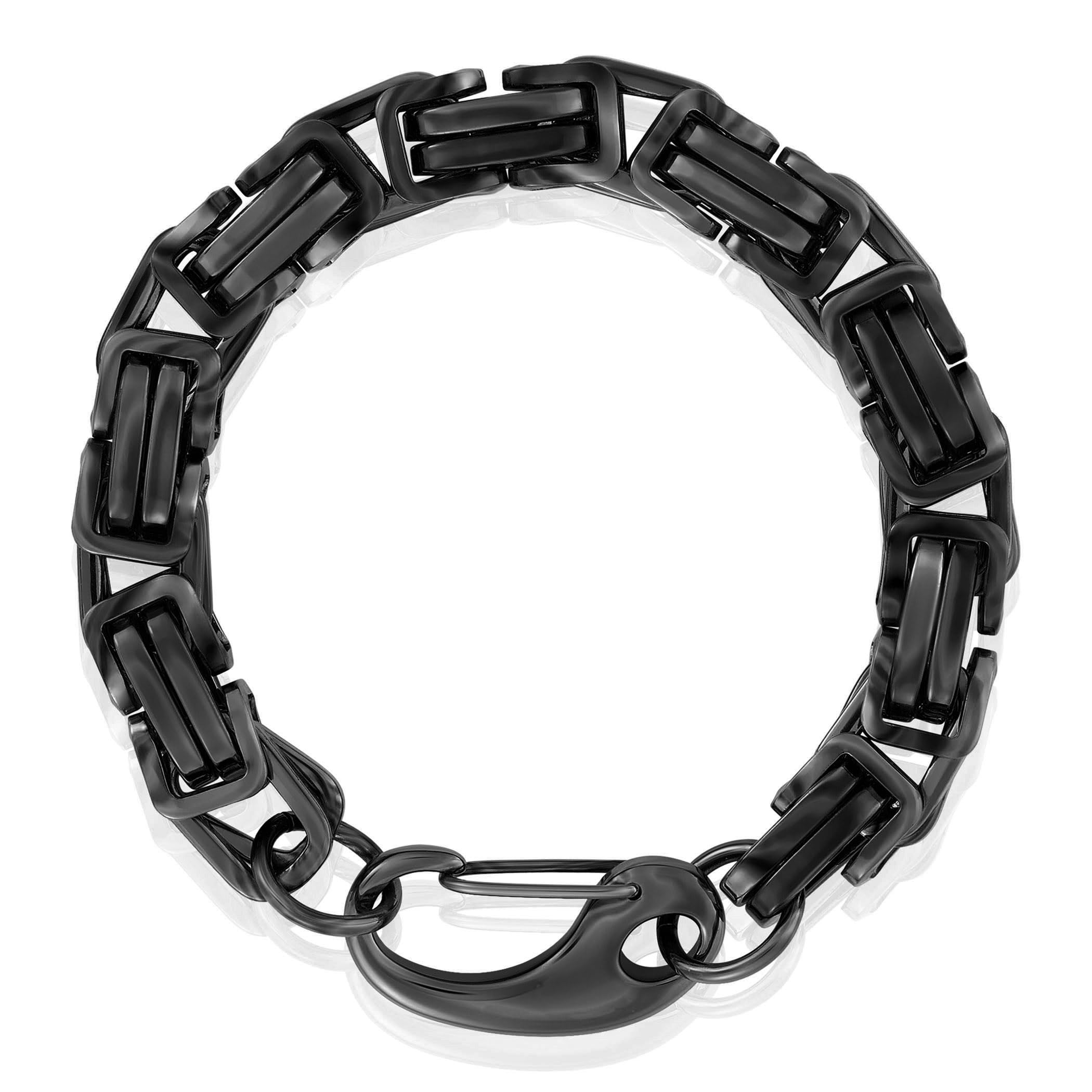 Foto 3 pulgar | Pulsera West Coast Jewelry Crucible De Acero Bizantino De 11 Mm - Venta Internacional.
