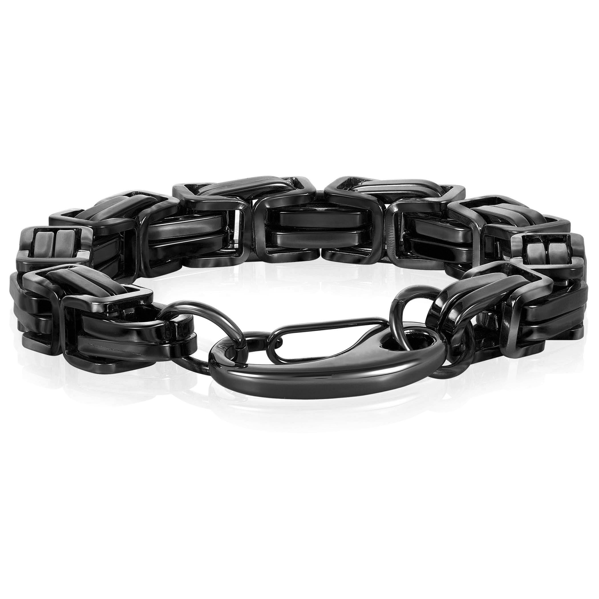Foto 3 | Pulsera West Coast Jewelry Crucible De Acero Bizantino De 11 Mm - Venta Internacional.
