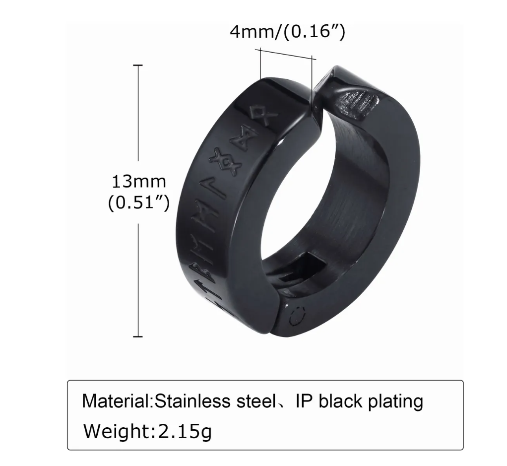 Foto 5 pulgar | Brazalete 24 Runas Vikingos Pulsera Hombre Acero Inoxidable